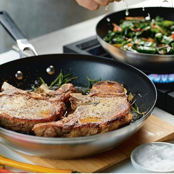 KitchenAid Stainless Steel Non-Stick Frying Pan/Skillet Cookware Set - Picture 2 of 16